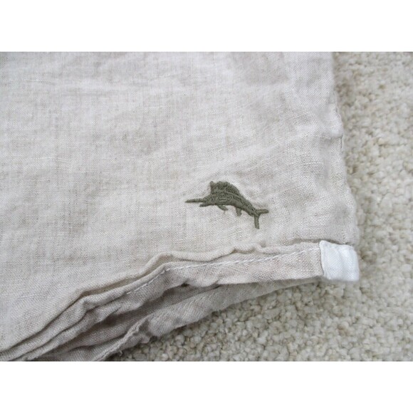 Tommy Bahama Shirt Mens Extra Large XL Beige Tan Linen Casual Camp Button Up - Picture 3 of 10